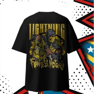Lightning back print